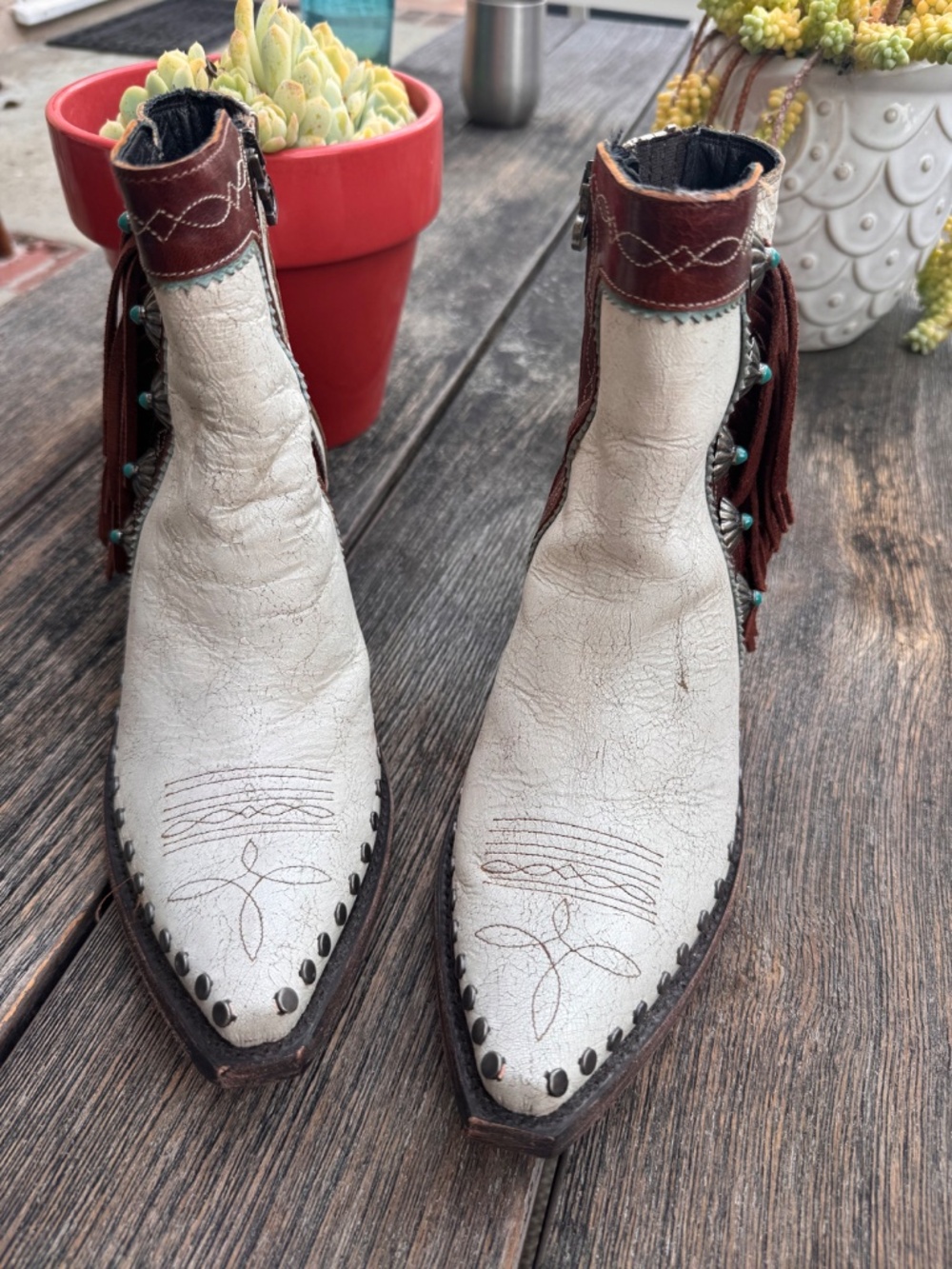 Old gringo/double d ranch cowboy boots - Picture 3 of 4